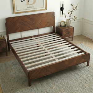 Bifrost Solid Wood Bed Frame With Headboard