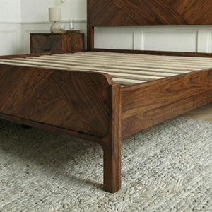 Bifrost Solid Wood Bed Frame With Headboard