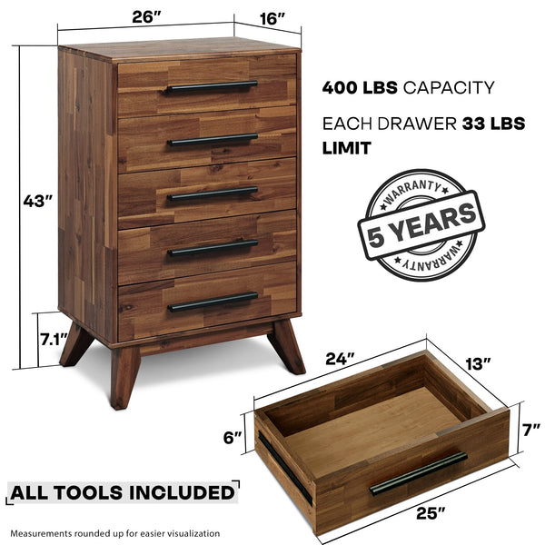 Linea Solid Wood Dresser - view 17