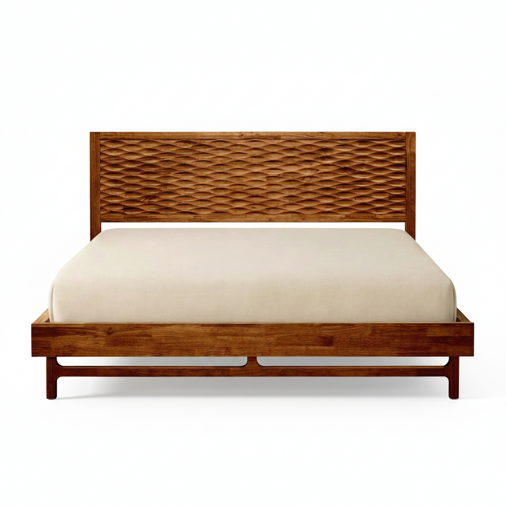 Elara Solid Wood Bed Frame
