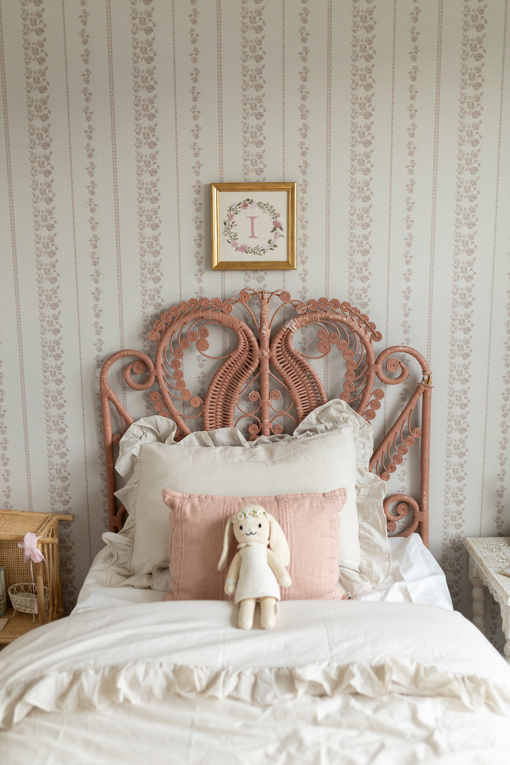 Roselle Stripe Wallpaper by Safari Natalia x Taddy Mikelaites