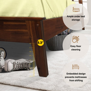 Kaylin Solid Wood Bed Frame - dimensions
