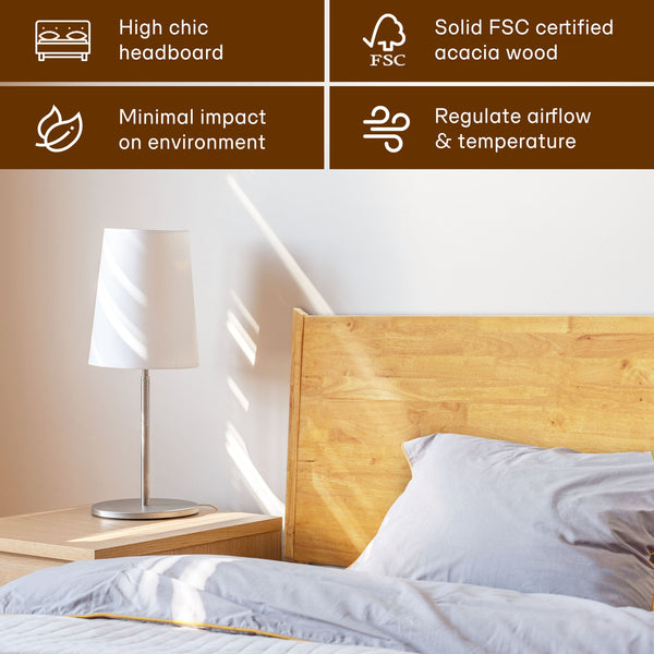 Haven Solid Wood Bed Frame - close-up