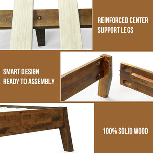 Serenity Solid Wood Bed Frame - view 18