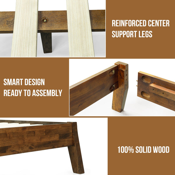 Serenity Solid Wood Bed Frame - view 18