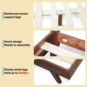 Harmony Solid Wood Bed Frame