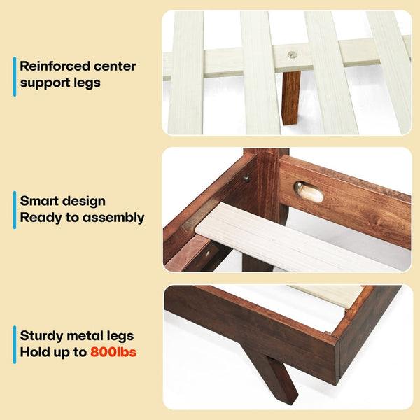 Harmony Solid Wood Bed Frame