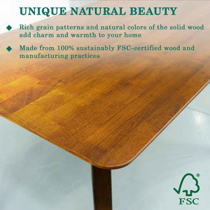 Acacia Verve 48' Solid Wood Dining Table - Ideal Kitchen Table for 4 - lifestyle photo