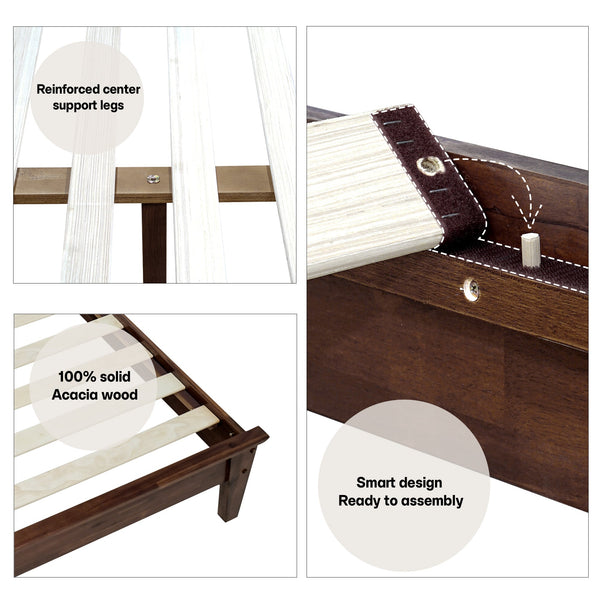 Kaylin Solid Wood Bed Frame - alternate view
