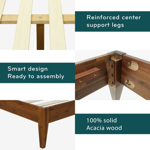 Mervyn Solid Wood Bed Frame - dimensions