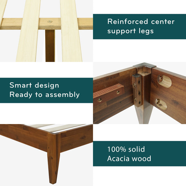 Mervyn Solid Wood Bed Frame - dimensions