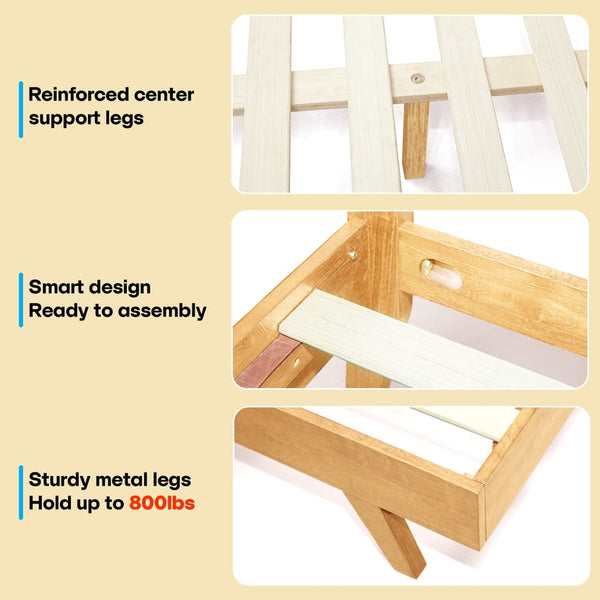 Harmony Solid Wood Bed Frame