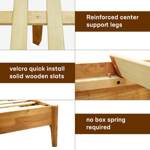 Haven Solid Wood Bed Frame - alternate view
