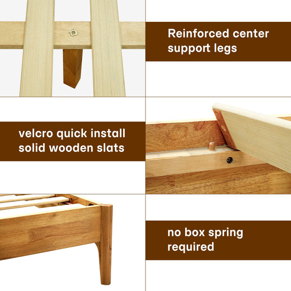 Haven Solid Wood Bed Frame - alternate view