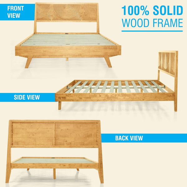 Harmony Solid Wood Bed Frame
