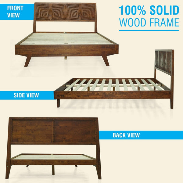Harmony Solid Wood Bed Frame