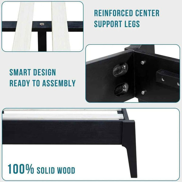 Callisto Solid Wood Bed Frame - in use
