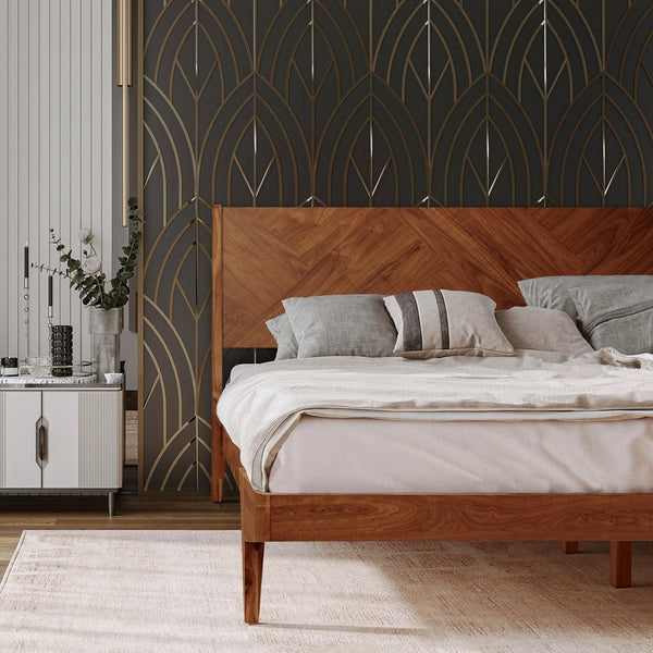 Gazelle Platform Bed Frame With Headboard - view 12