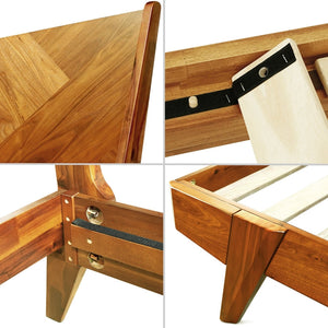 Gazelle Platform Bed Frame With Headboard - dimensions
