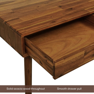 Acacia Lagom 48' Solid Wood Work Desk with Drawers for Functional Home Office - view 13