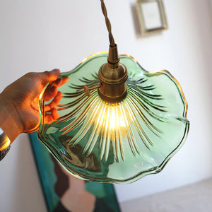 Floral Glass Pendant Light
