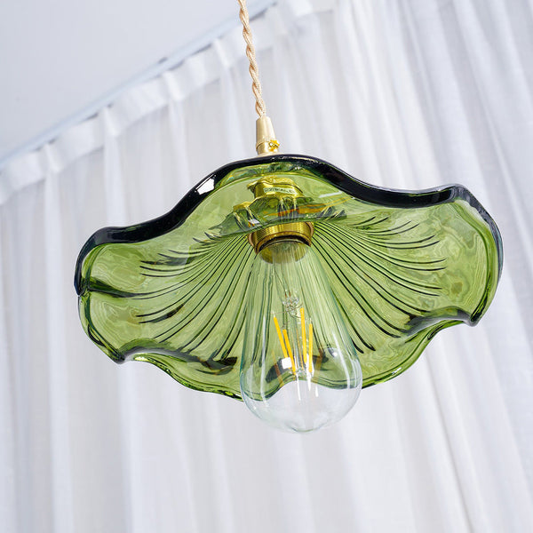 Floral Glass Pendant Light