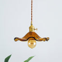 Floral Glass Pendant Light