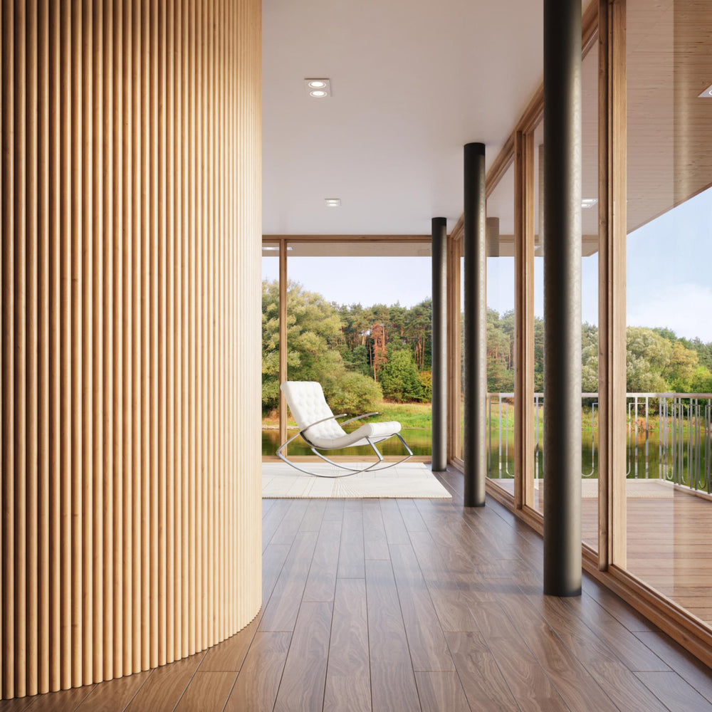2-Pack Flexible Fluted Wall Panels-Natural