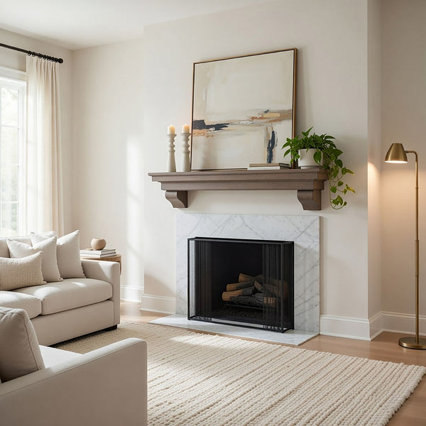 French Corbel Fireplace Mantel