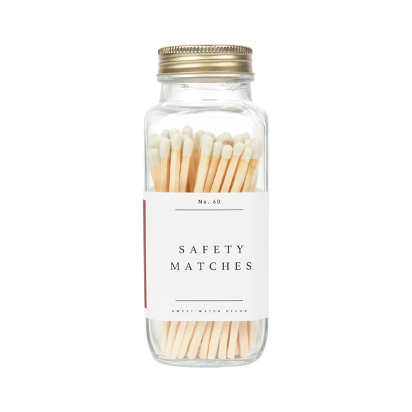 White Tip Safety Matches - 60 Count, 3.75"