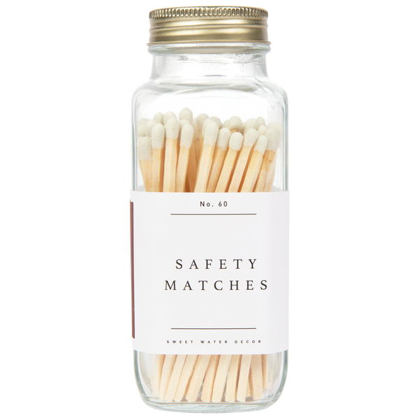 White Tip Safety Matches - 60 Count, 3.75"