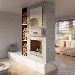 Barn Beam Mantel | Textured Real Wood Fireplace Mantel