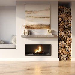 Barn Beam Mantel | Textured Real Wood Fireplace Mantel