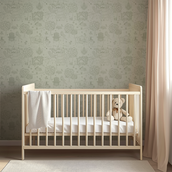 Ginny Wallpaper by Painted Hawk Design