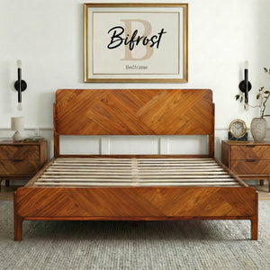 Bifrost Solid Wood Bed Frame With Headboard