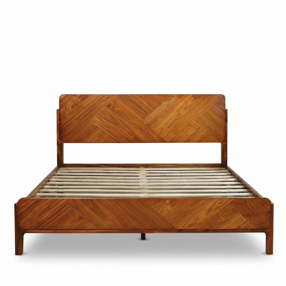 Bifrost Solid Wood Bed Frame With Headboard