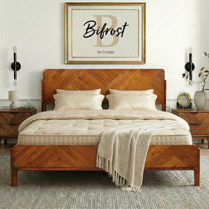 Bifrost Solid Wood Bed Frame With Headboard
