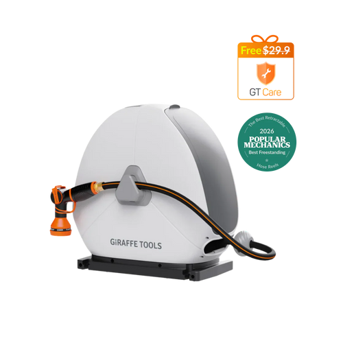 Ground-Mounted Retractable Hose Reel 82ft-130ft