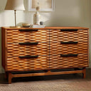 Elara Solid Wood Dresser with 6 Drawers - side view