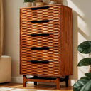 Elara Solid Wood Dresser with 5 Drawers - view 20