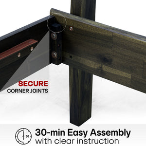Aurora Solid Wood Bed Frame - view 12