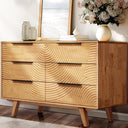 Harmony Solid Wood Dresser with 6 Drawers - front view