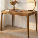 Wilma 48' Rubber Wood Desk - front view