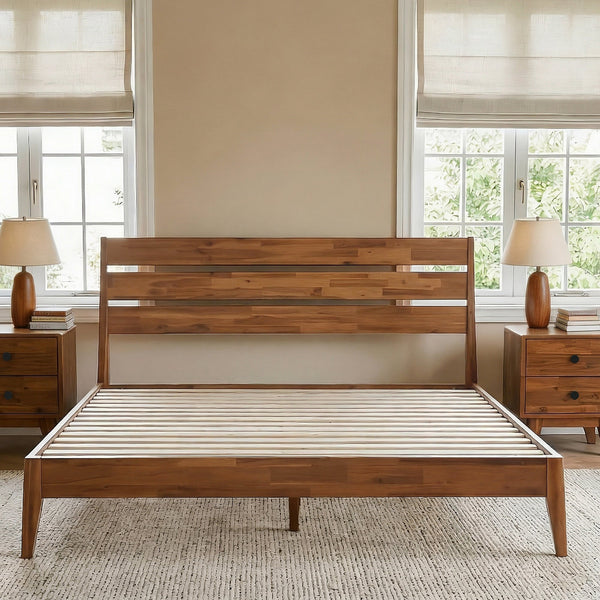 Emery Solid Wood Bed Frame - side view