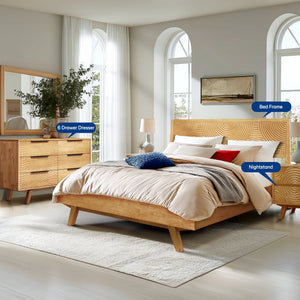Harmony Solid Wood Dresser with 6 Drawers - in use