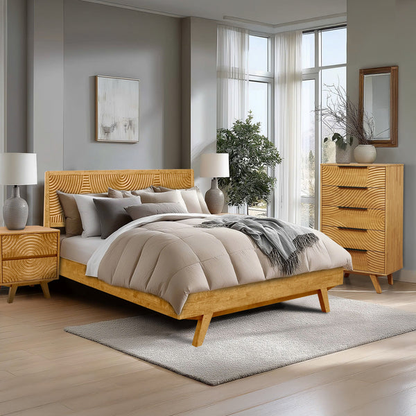 Harmony Solid Wood Dresser with 5 Drawers - in use