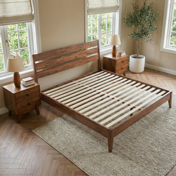 Emery Solid Wood Bed Frame - in use