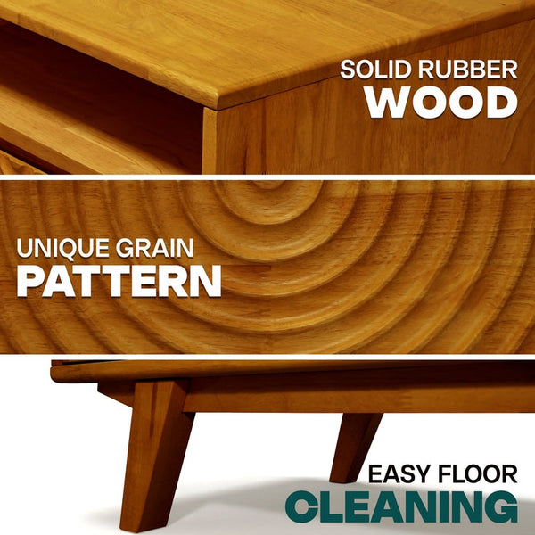 Harmony Wooden Coffee Table - side view