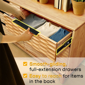 Elara Solid Wood Dresser with 6 Drawers - alternate view