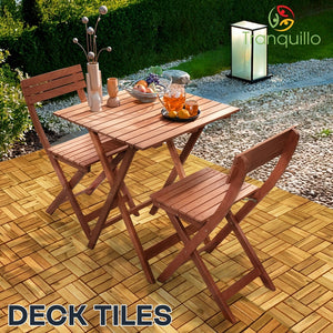 Tranquillo Solid Wood Premium Deck Tiles set 10 for Stylish Outdoor Spaces - view 17